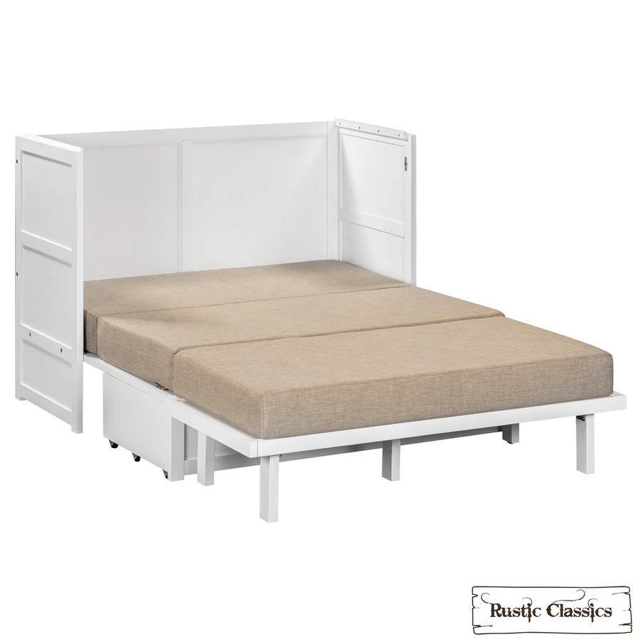 Image 993225_ALTMORE39.jpg, Product 993-225 / Price $2,069.99, Rustic Classics Stow Full Size Murphy Bed Cabinet with Gel Memory Foam Mattress from Rustic Classics on TSC.ca's Home & Garden department