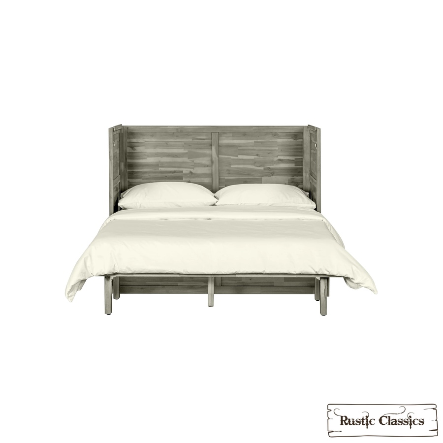 Image 993225_ALTMORE48.jpg, Product 993-225 / Price $2,069.99, Rustic Classics Stow Full Size Murphy Bed Cabinet with Gel Memory Foam Mattress from Rustic Classics on TSC.ca's Home & Garden department
