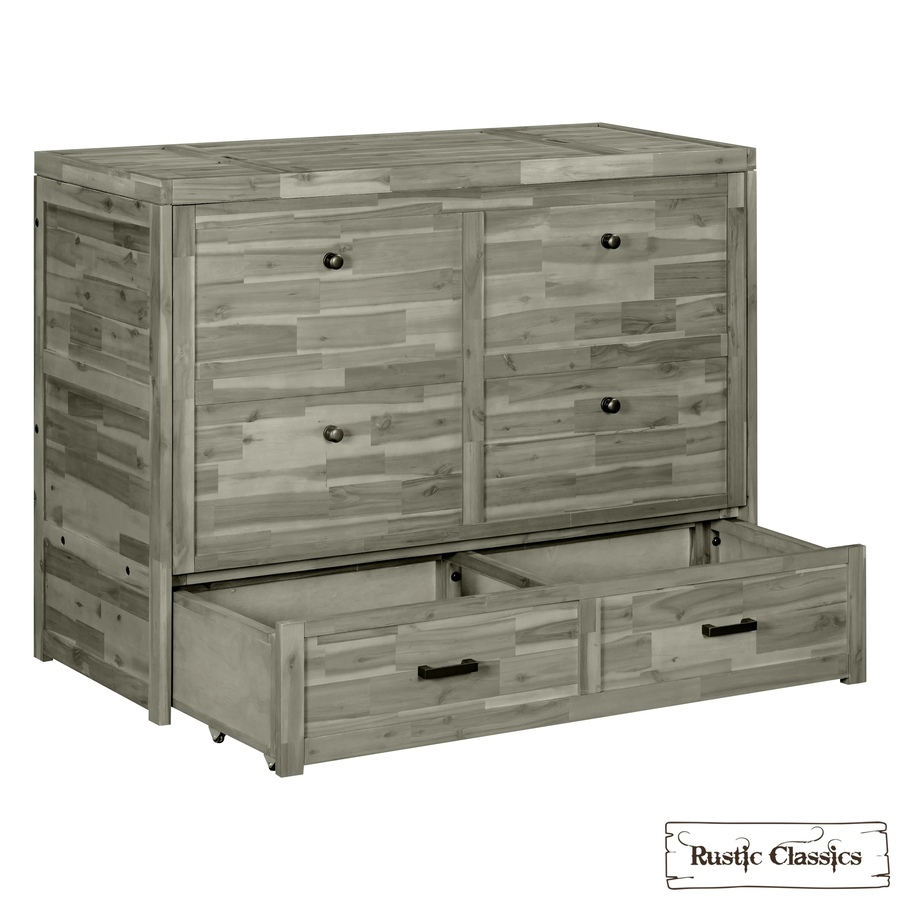 Image 993225_ALTMORE52.jpg, Product 993-225 / Price $2,069.99, Rustic Classics Stow Full Size Murphy Bed Cabinet with Gel Memory Foam Mattress from Rustic Classics on TSC.ca's Home & Garden department