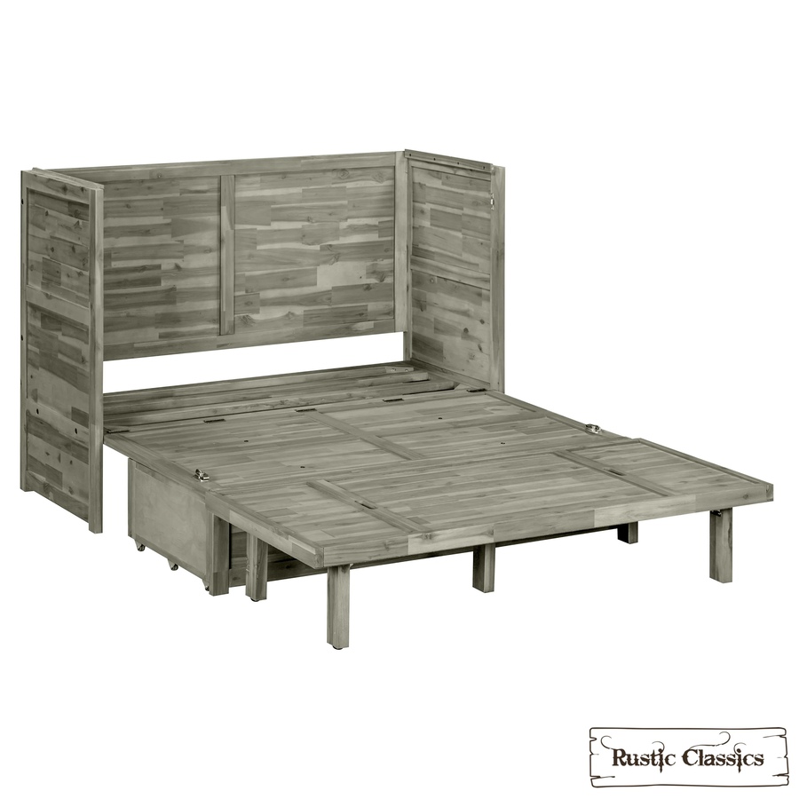 Image 993225_ALTMORE53.jpg, Product 993-225 / Price $2,069.99, Rustic Classics Stow Full Size Murphy Bed Cabinet with Gel Memory Foam Mattress from Rustic Classics on TSC.ca's Home & Garden department
