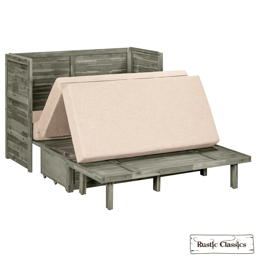 Image 993225_ALTMORE54.jpg, Product 993-225 / Price $2,069.99, Rustic Classics Stow Full Size Murphy Bed Cabinet with Gel Memory Foam Mattress from Rustic Classics on TSC.ca's Home & Garden department