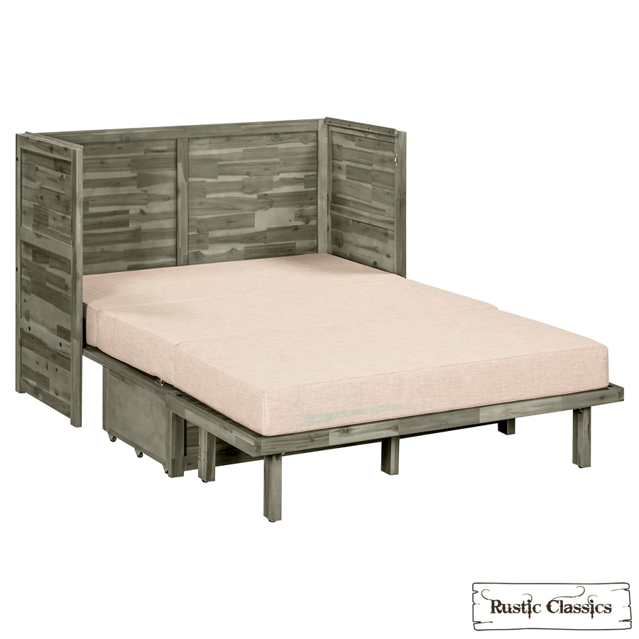Image 993225_ALTMORE55.jpg, Product 993-225 / Price $2,069.99, Rustic Classics Stow Full Size Murphy Bed Cabinet with Gel Memory Foam Mattress from Rustic Classics on TSC.ca's Home & Garden department
