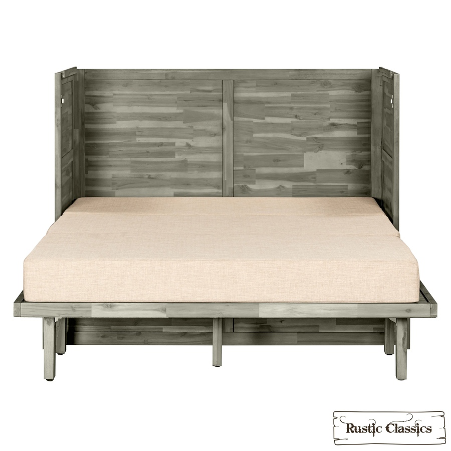 Image 993225_ALTMORE56.jpg, Product 993-225 / Price $2,069.99, Rustic Classics Stow Full Size Murphy Bed Cabinet with Gel Memory Foam Mattress from Rustic Classics on TSC.ca's Home & Garden department