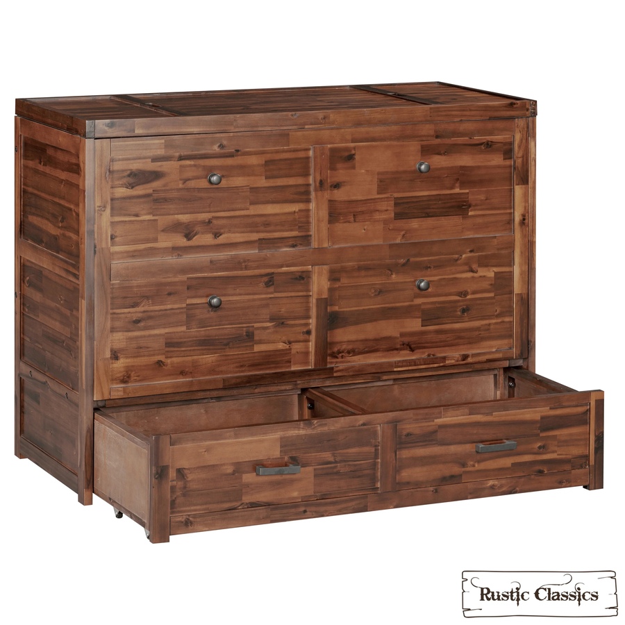 Image 993225_ALTMORE6.jpg, Product 993-225 / Price $2,069.99, Rustic Classics Stow Full Size Murphy Bed Cabinet with Gel Memory Foam Mattress from Rustic Classics on TSC.ca's Home & Garden department