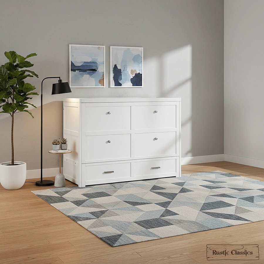 Image 993225_ST04.jpg, Product 993-225 / Price $2,069.99, Rustic Classics Stow Full Size Murphy Bed Cabinet with Gel Memory Foam Mattress from Rustic Classics on TSC.ca's Home & Garden department