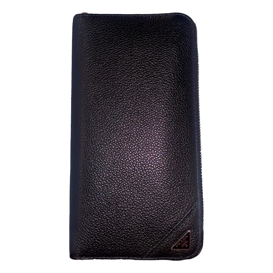 Image 993228_ALTMORE13.jpg, Product 993-228 / Price $1,582.00, Prada Vitello Micro Grain Long Black Zip Around Continental Wallet Triangle Logo from Prada on TSC.ca's Fashion department