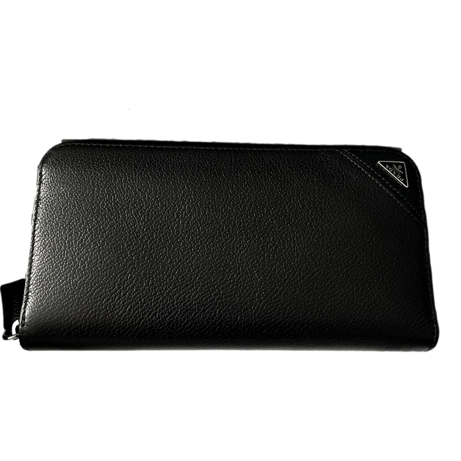 Image 993228_ALTMORE15.jpg, Product 993-228 / Price $1,582.00, Prada Vitello Micro Grain Long Black Zip Around Continental Wallet Triangle Logo from Prada on TSC.ca's Fashion department
