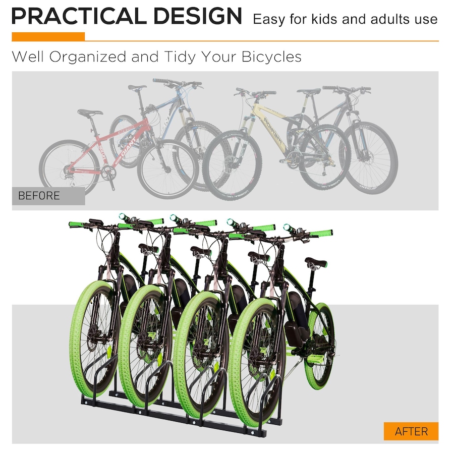Image 993237_ALTMORE14.jpg, Product 993-237 / Price $66.99 - $79.99, Soozier Bicycle Floor Parking Rack for Indoor and Outdoor Use from Soozier on TSC.ca's Home & Garden department