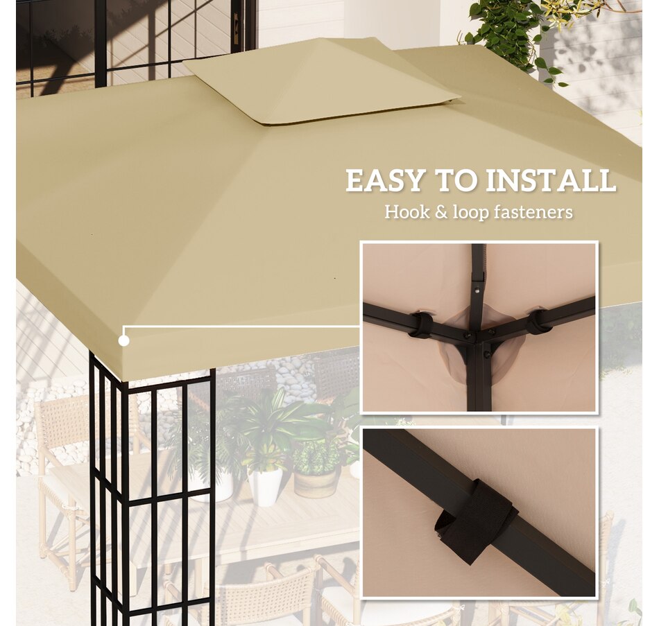 Image 993258_ALTMORE12.jpg, Product 993-258 / Price $57.99 - $69.99, Outsunny 10' x 10' Square 2-Tier Gazebo Canopy from Outsunny on TSC.ca's Home & Garden department