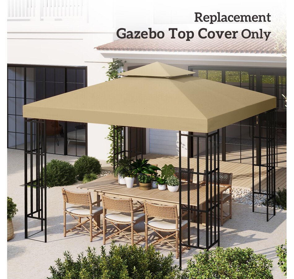 Image 993258_ALTMORE14.jpg, Product 993-258 / Price $57.99 - $69.99, Outsunny 10' x 10' Square 2-Tier Gazebo Canopy from Outsunny on TSC.ca's Home & Garden department