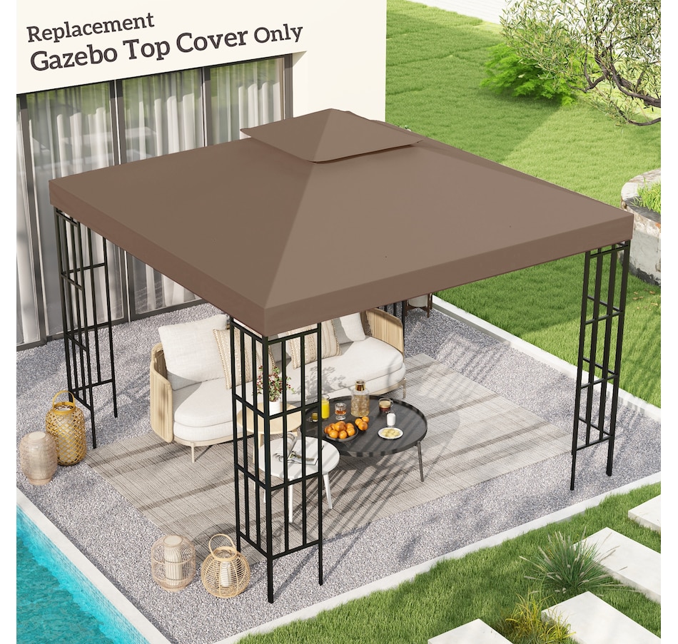 Image 993258_ALTMORE57.jpg, Product 993-258 / Price $57.99 - $69.99, Outsunny 10' x 10' Square 2-Tier Gazebo Canopy from Outsunny on TSC.ca's Home & Garden department