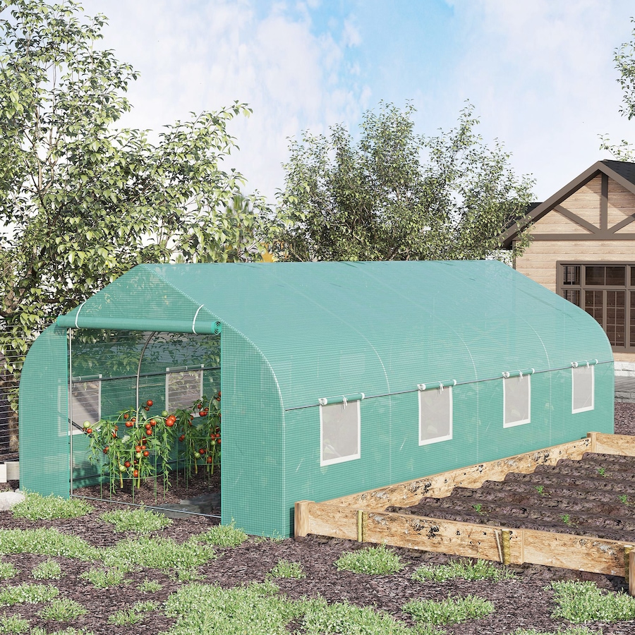 Image 993263_ALTMORE1.jpg, Product 993-263 / Price $206.99 - $216.99, Outsunny 20x10x7ft Walk-in Tunnel Greenhouse from Outsunny on TSC.ca's Home & Garden department