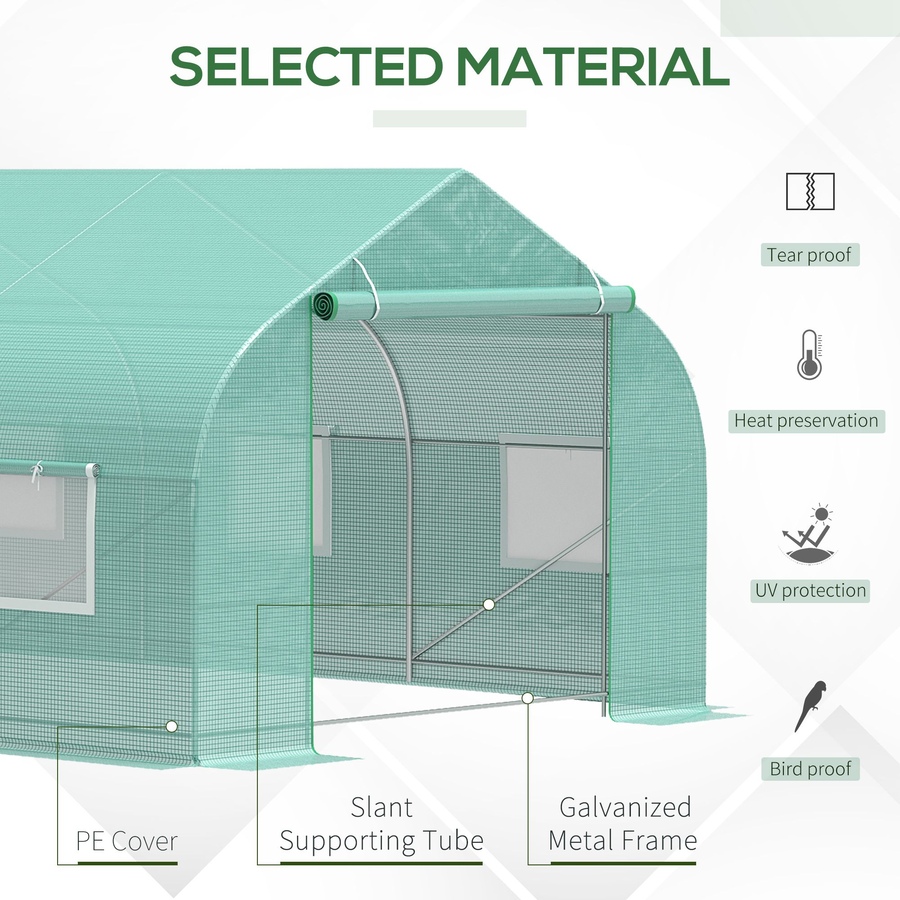 Image 993263_ALTMORE3.jpg, Product 993-263 / Price $206.99 - $216.99, Outsunny 20x10x7ft Walk-in Tunnel Greenhouse from Outsunny on TSC.ca's Home & Garden department