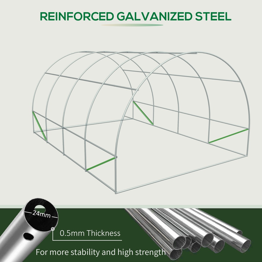 Image 993263_ALTMORE7.jpg, Product 993-263 / Price $206.99 - $216.99, Outsunny 20x10x7ft Walk-in Tunnel Greenhouse from Outsunny on TSC.ca's Home & Garden department
