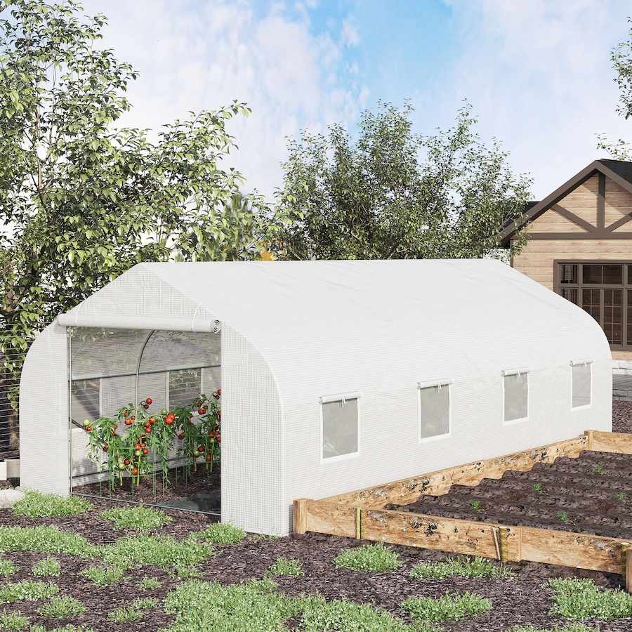 Image 993263_ALTMORE9.jpg, Product 993-263 / Price $206.99 - $216.99, Outsunny 20x10x7ft Walk-in Tunnel Greenhouse from Outsunny on TSC.ca's Home & Garden department