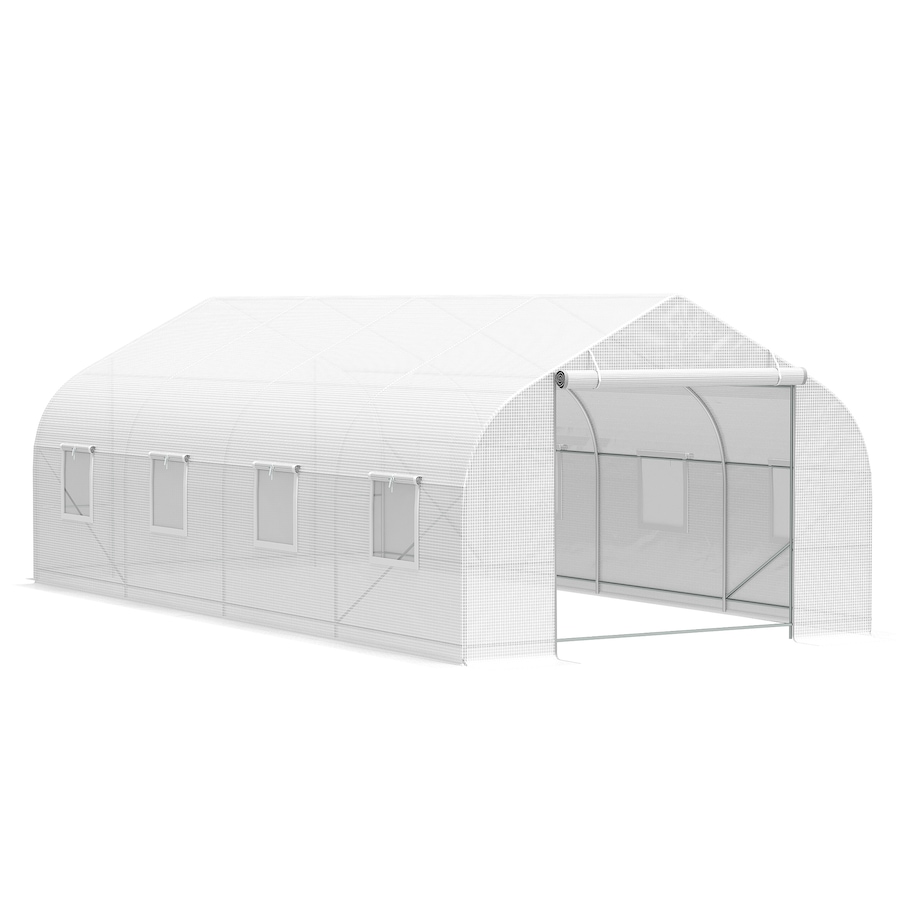 Image 993263_ST02.jpg, Product 993-263 / Price $206.99 - $216.99, Outsunny 20x10x7ft Walk-in Tunnel Greenhouse from Outsunny on TSC.ca's Home & Garden department