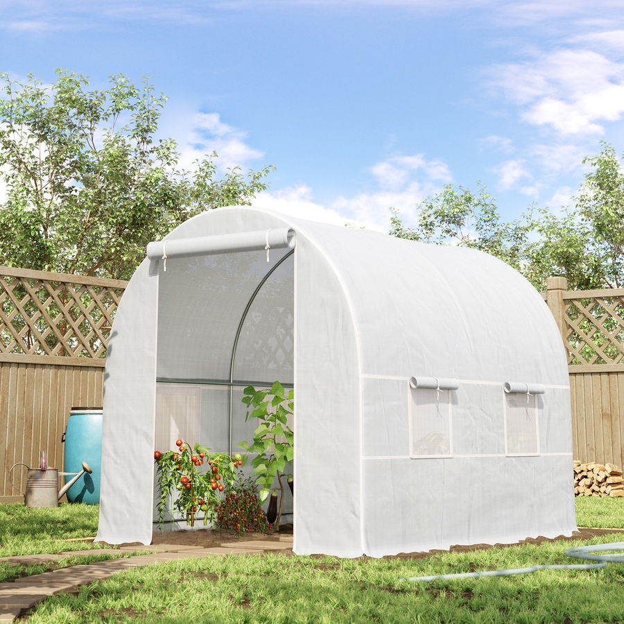 Image 993265_ALTMORE1.jpg, Product 993-265 / Price $106.99 - $133.99, Outsunny 8 x 6.6 x 6.6ft Walk-in Tunnel Greenhouse from Outsunny on TSC.ca's Home & Garden department