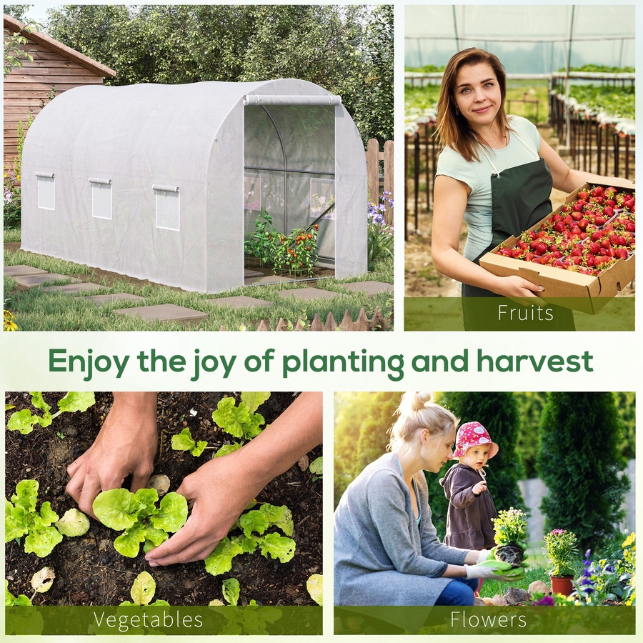 Image 993265_ALTMORE13.jpg, Product 993-265 / Price $106.99 - $133.99, Outsunny 8 x 6.6 x 6.6ft Walk-in Tunnel Greenhouse from Outsunny on TSC.ca's Home & Garden department