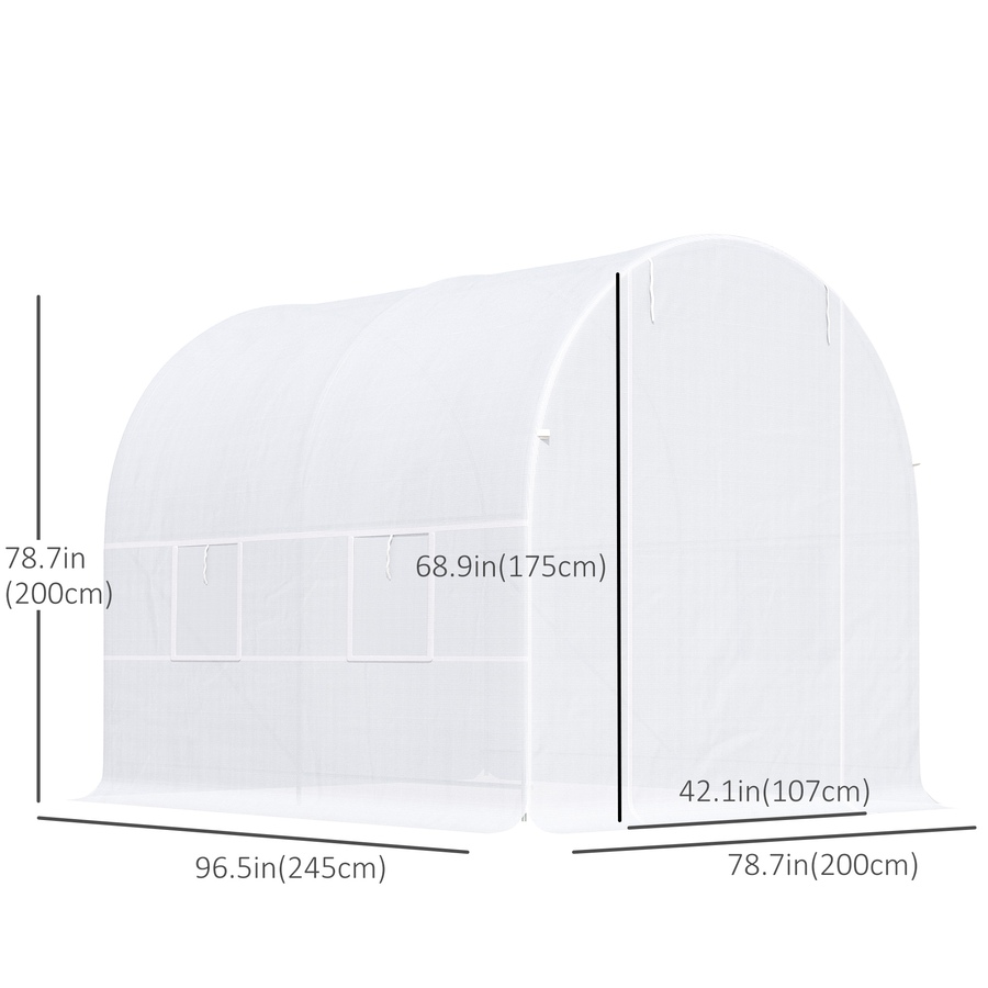 Image 993265_ALTMORE2.jpg, Product 993-265 / Price $106.99 - $133.99, Outsunny 8 x 6.6 x 6.6ft Walk-in Tunnel Greenhouse from Outsunny on TSC.ca's Home & Garden department