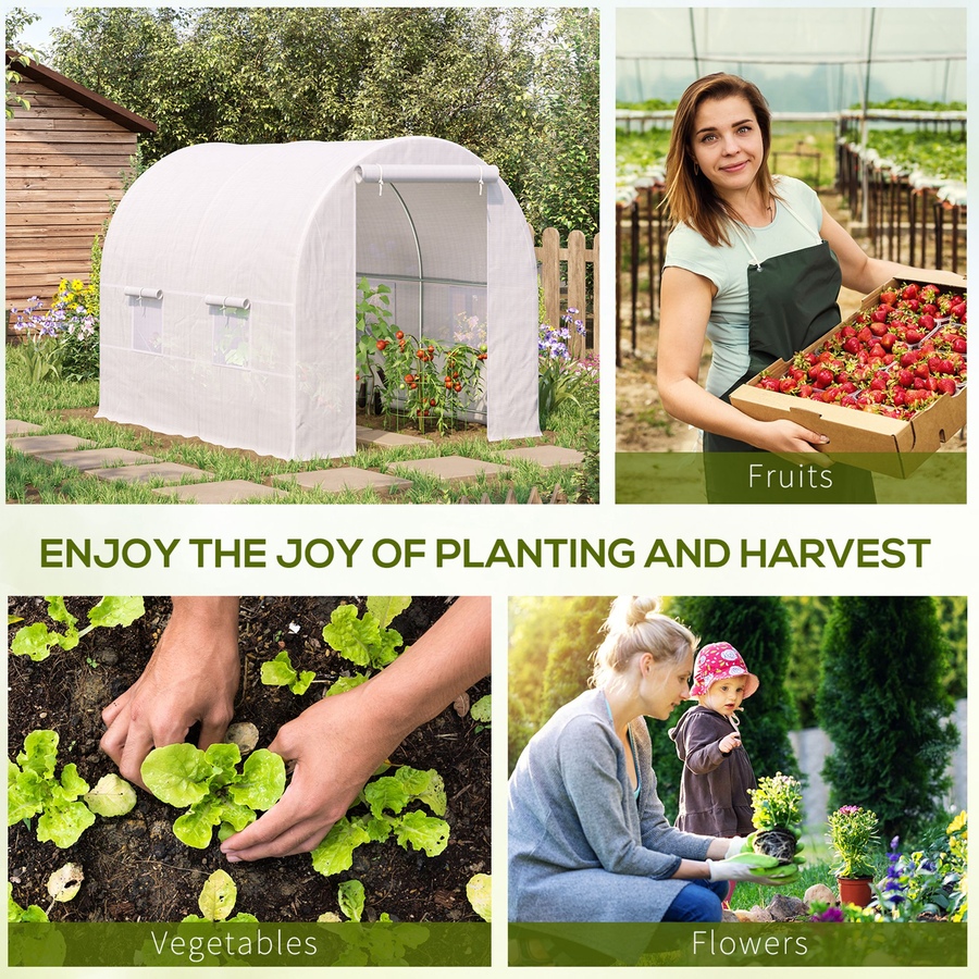 Image 993265_ALTMORE5.jpg, Product 993-265 / Price $106.99 - $133.99, Outsunny 8 x 6.6 x 6.6ft Walk-in Tunnel Greenhouse from Outsunny on TSC.ca's Home & Garden department
