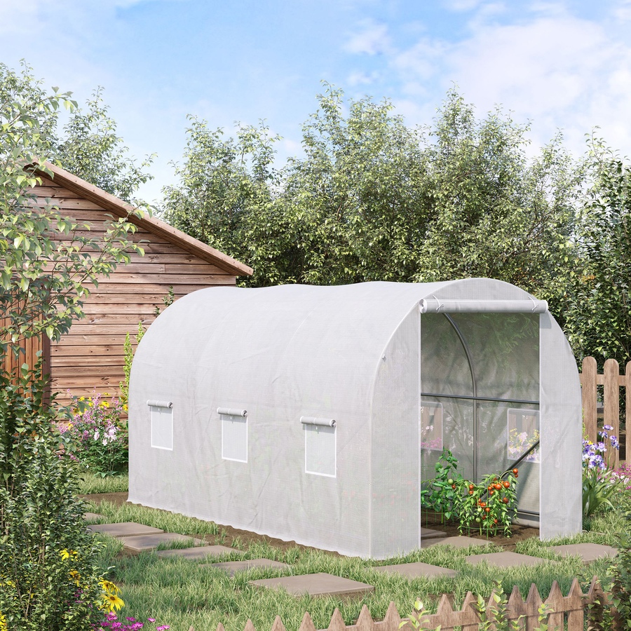 Image 993265_ALTMORE9.jpg, Product 993-265 / Price $106.99 - $133.99, Outsunny 8 x 6.6 x 6.6ft Walk-in Tunnel Greenhouse from Outsunny on TSC.ca's Home & Garden department