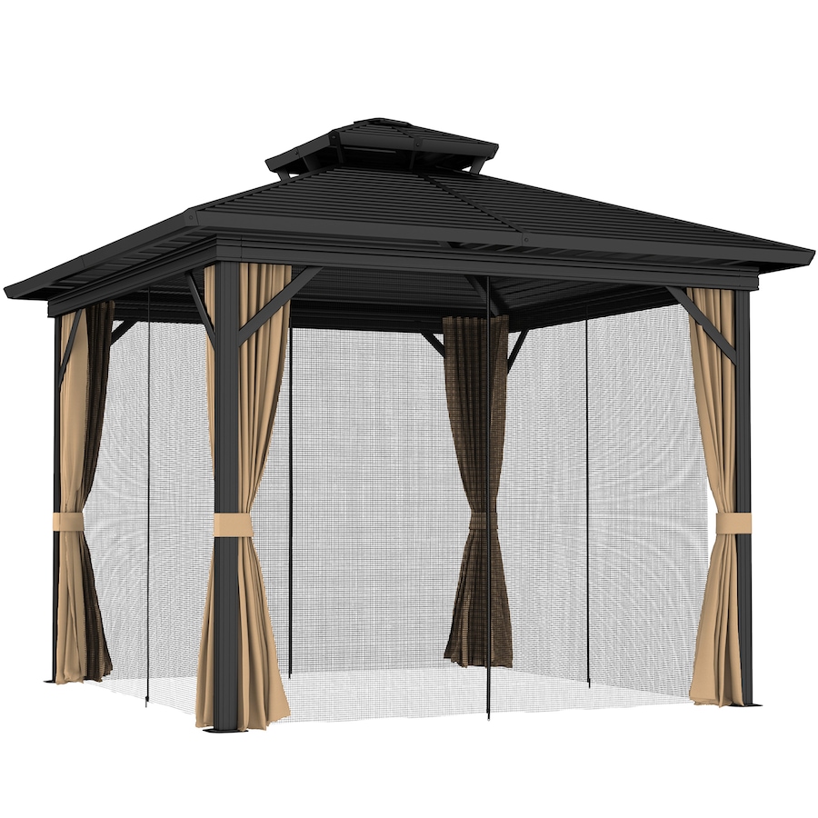 Image 993273_ST01.jpg, Product 993-273 / Price $1,244.99, Outsunny 10' x 12' Hardtop Gazebo, Garden Sun Shelter from Outsunny on TSC.ca's Home & Garden department