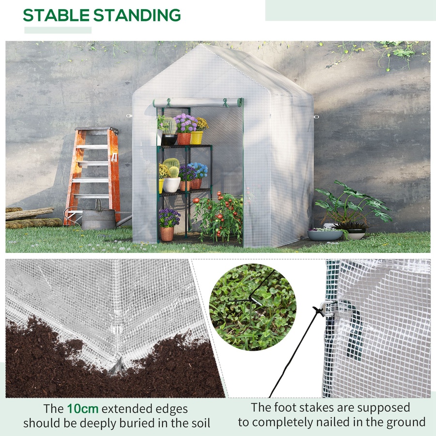 Image 993275_ALTMORE14.jpg, Product 993-275 / Price $84.99, Outsunny Walk-in Greenhouse for Outdoor, Portable Gardening Plant Hot House from Outsunny on TSC.ca's Home & Garden department