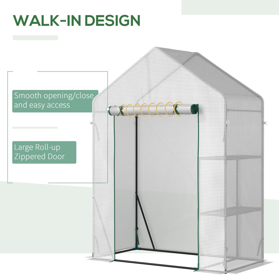 Image 993275_ALTMORE4.jpg, Product 993-275 / Price $84.99, Outsunny Walk-in Greenhouse for Outdoor, Portable Gardening Plant Hot House from Outsunny on TSC.ca's Home & Garden department