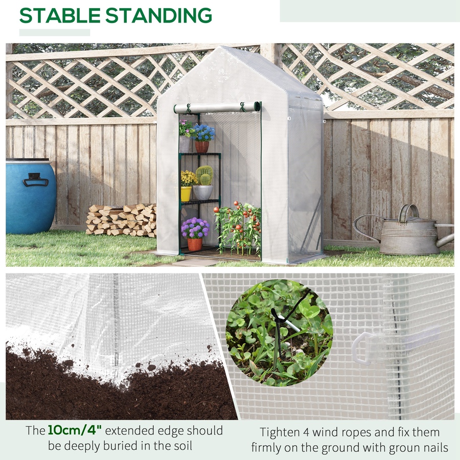 Image 993275_ALTMORE5.jpg, Product 993-275 / Price $84.99, Outsunny Walk-in Greenhouse for Outdoor, Portable Gardening Plant Hot House from Outsunny on TSC.ca's Home & Garden department