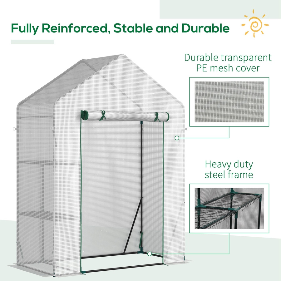 Image 993275_ALTMORE6.jpg, Product 993-275 / Price $84.99, Outsunny Walk-in Greenhouse for Outdoor, Portable Gardening Plant Hot House from Outsunny on TSC.ca's Home & Garden department