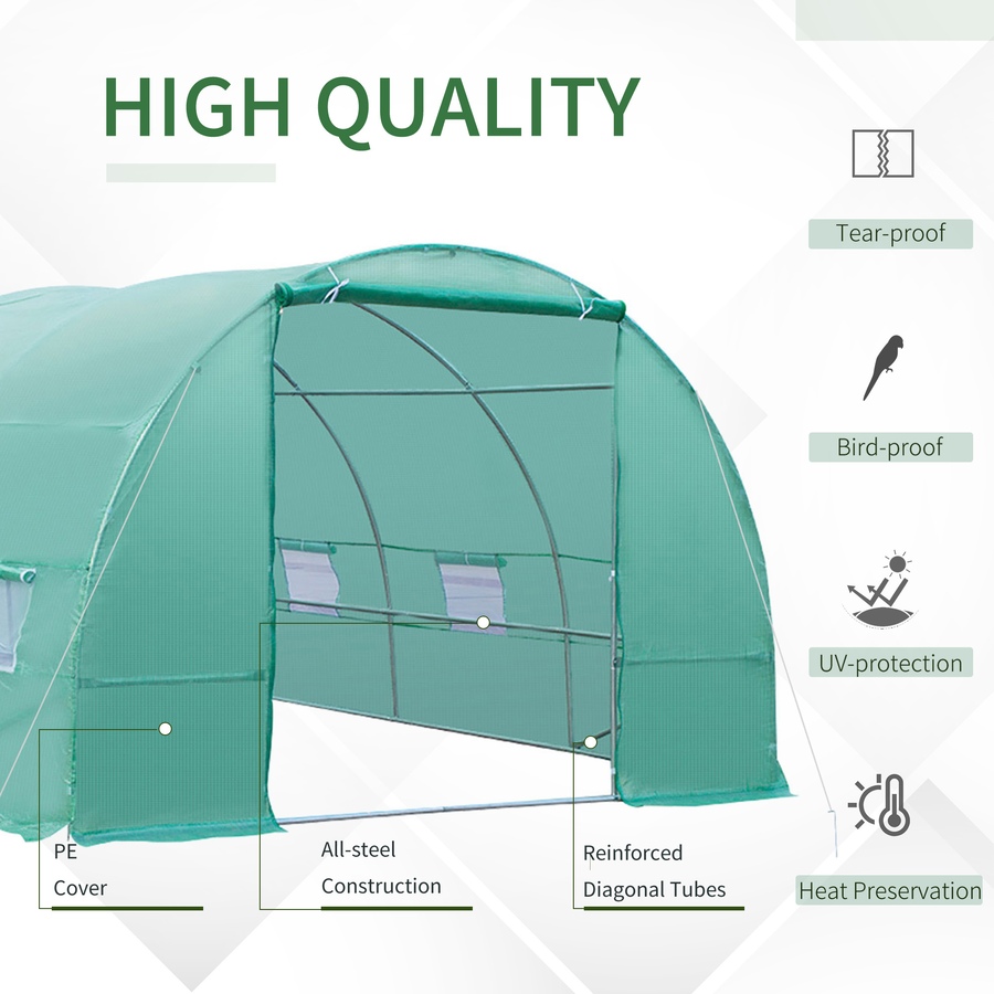 Image 993277_ALTMORE11.jpg, Product 993-277 / Price $269.99, Outsunny 26' x 10' x 6.6' Large Walk in Tunnel Greenhouse from Outsunny on TSC.ca's Home & Garden department