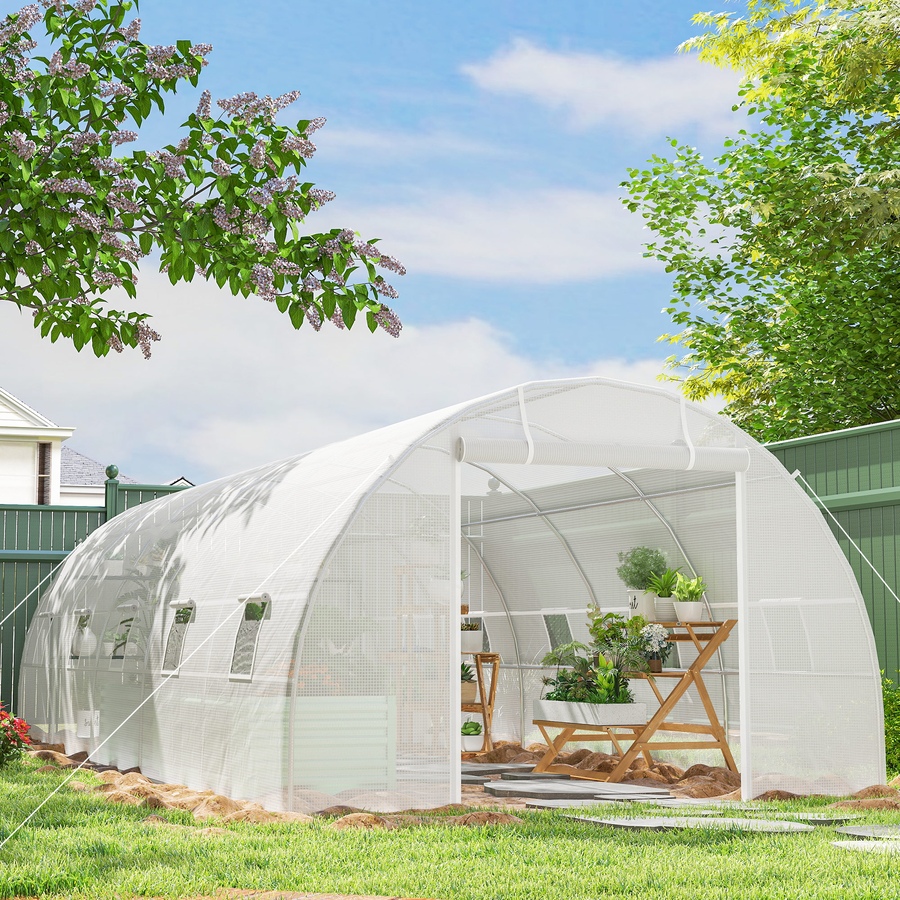 Image 993277_ALTMORE17.jpg, Product 993-277 / Price $269.99, Outsunny 26' x 10' x 6.6' Large Walk in Tunnel Greenhouse from Outsunny on TSC.ca's Home & Garden department