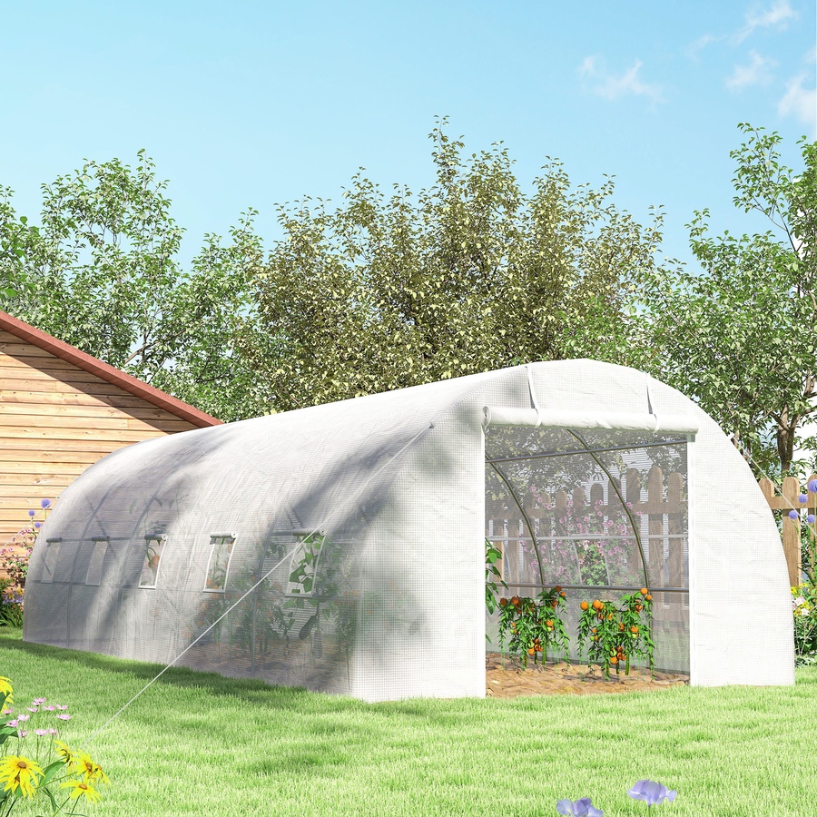 Image 993277_ALTMORE24.jpg, Product 993-277 / Price $269.99, Outsunny 26' x 10' x 6.6' Large Walk in Tunnel Greenhouse from Outsunny on TSC.ca's Home & Garden department