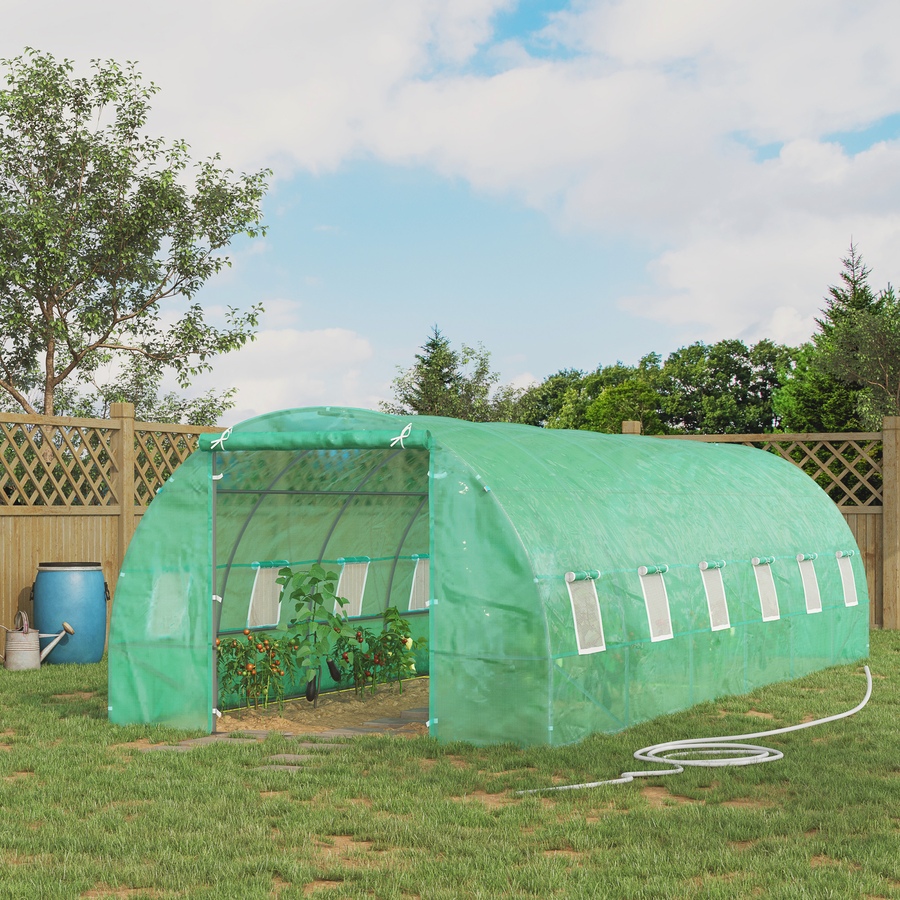 Image 993277_ALTMORE9.jpg, Product 993-277 / Price $269.99, Outsunny 26' x 10' x 6.6' Large Walk in Tunnel Greenhouse from Outsunny on TSC.ca's Home & Garden department