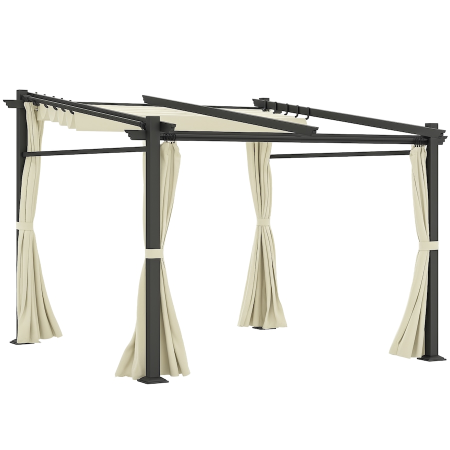 Image 993282_ST02.png, Product 993-282 / Price $339.99 - $364.99, Outsunny 10' x 10' Metal Pergola with Sliding Roof Canopy from Outsunny on TSC.ca's Home & Garden department
