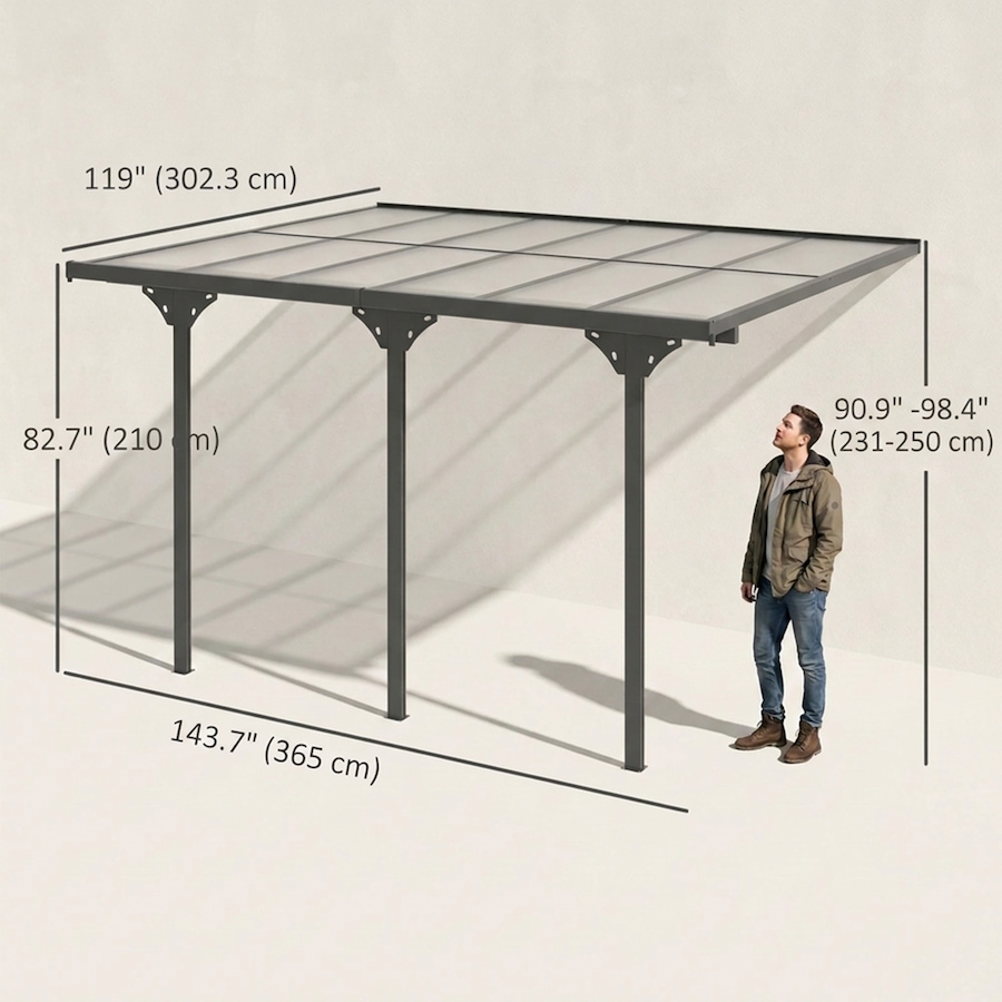 Image 993284_ALTMORE30.jpg, Product 993-284 / Price $494.99 - $519.99, Outsunny Outdoor Hardtop Pergola Gazebo for Patio with Adjustable Height from Outsunny on TSC.ca's Home & Garden department
