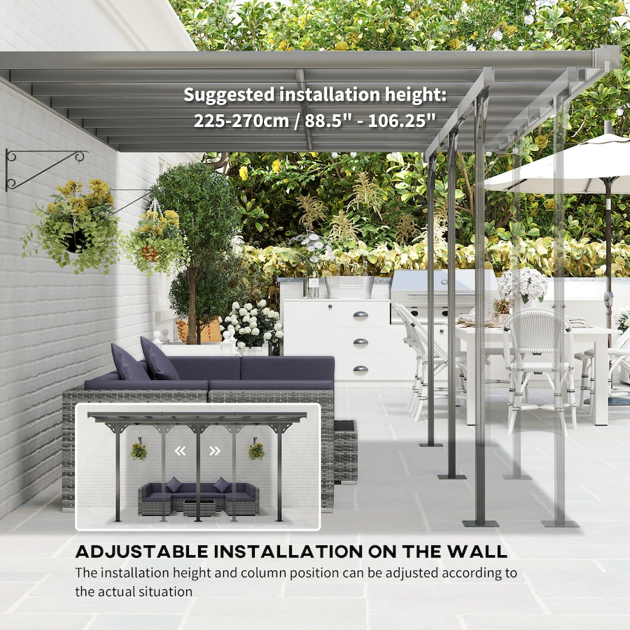 Image 993284_ALTMORE33.jpg, Product 993-284 / Price $494.99 - $519.99, Outsunny Outdoor Hardtop Pergola Gazebo for Patio with Adjustable Height from Outsunny on TSC.ca's Home & Garden department
