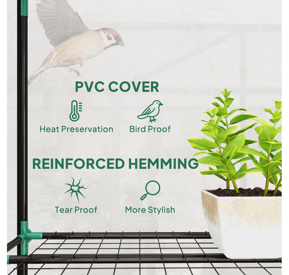 Image 993288_ALTMORE26.jpg, Product 993-288 / Price $54.99 - $59.99, Outsunny 5 Tier Mini Greenhouse, Portable Outdoor Flower Stand from Outsunny on TSC.ca's Home & Garden department