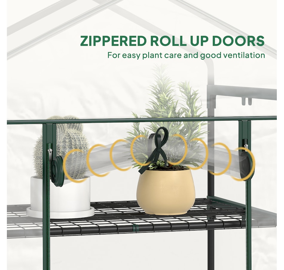 Image 993288_ALTMORE28.jpg, Product 993-288 / Price $54.99 - $59.99, Outsunny 5 Tier Mini Greenhouse, Portable Outdoor Flower Stand from Outsunny on TSC.ca's Home & Garden department