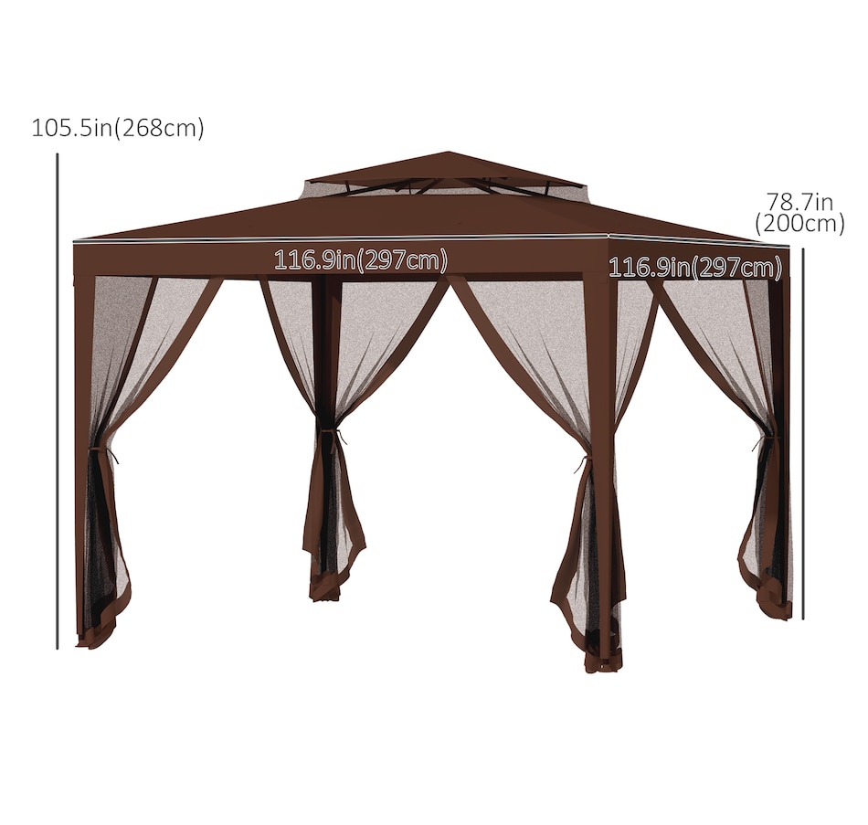 Image 993293_ALTMORE18.jpg, Product 993-293 / Price $149.99, Outsunny 10' x 10' Canopy Tent from Outsunny on TSC.ca's Home & Garden department