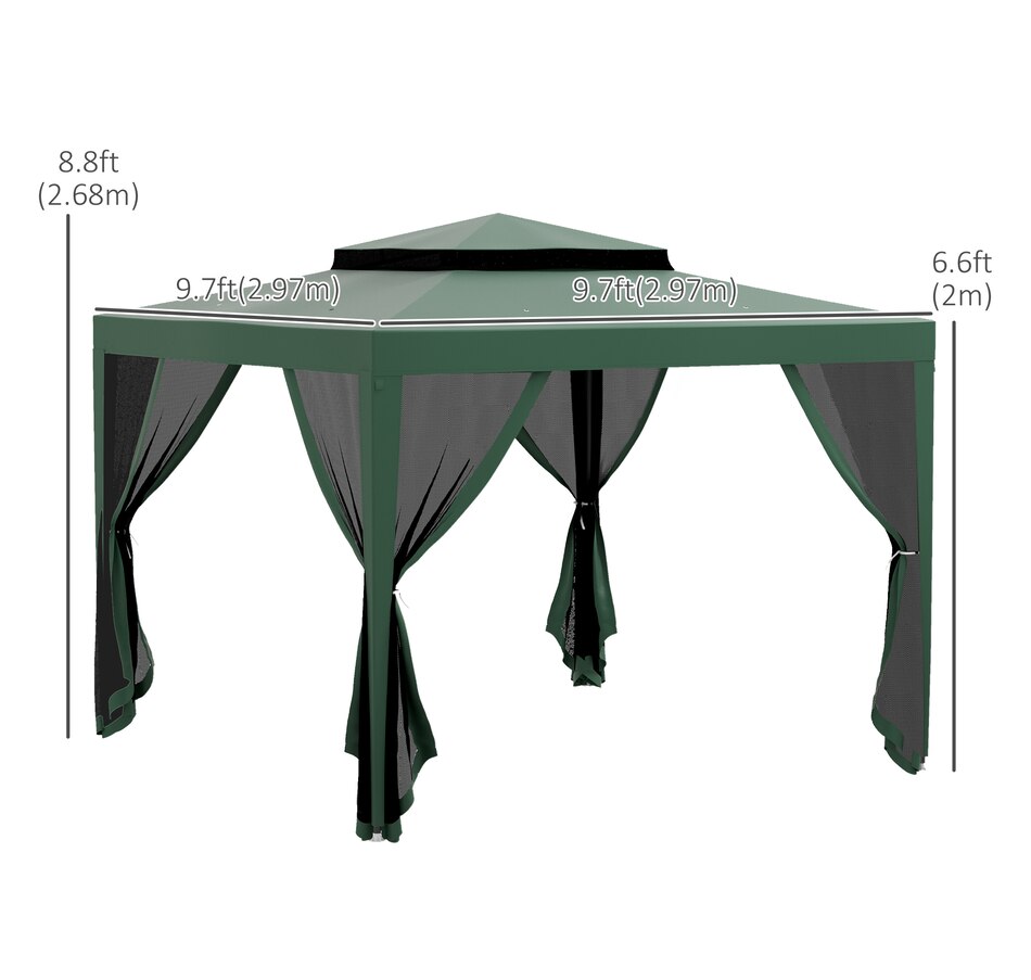 Image 993293_ALTMORE2.jpg, Product 993-293 / Price $149.99, Outsunny 10' x 10' Canopy Tent from Outsunny on TSC.ca's Home & Garden department