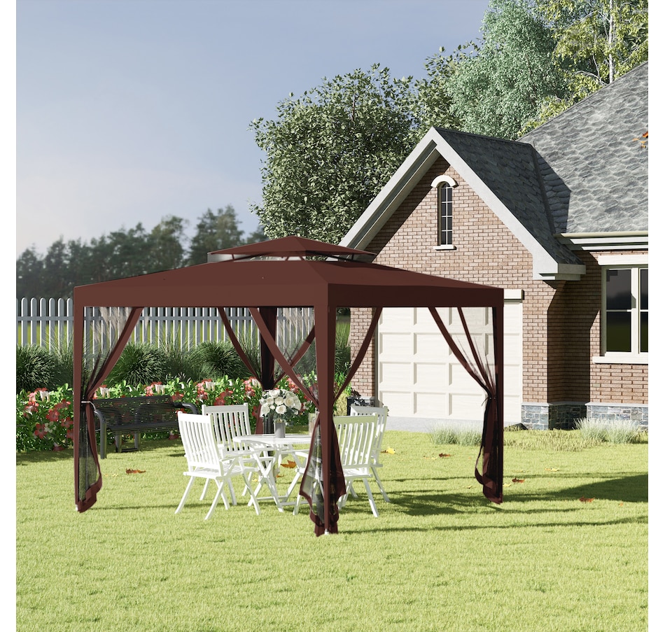 Image 993293_ALTMORE26.jpg, Product 993-293 / Price $149.99, Outsunny 10' x 10' Canopy Tent from Outsunny on TSC.ca's Home & Garden department