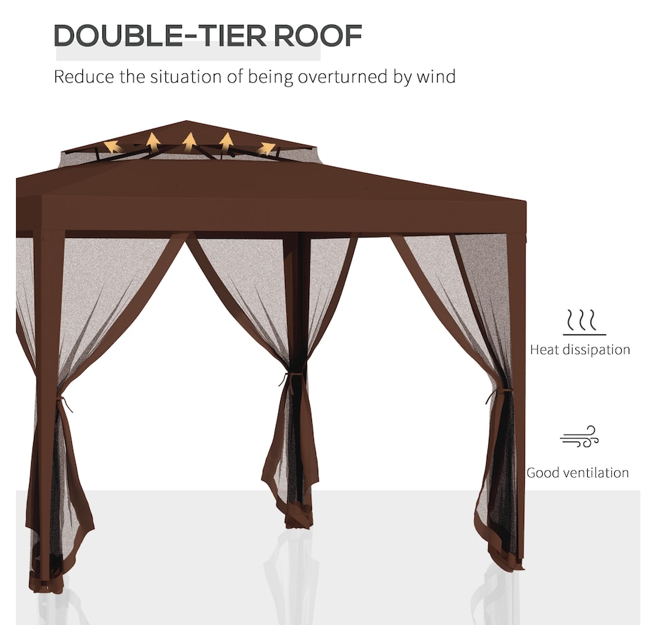 Image 993293_ALTMORE27.jpg, Product 993-293 / Price $149.99, Outsunny 10' x 10' Canopy Tent from Outsunny on TSC.ca's Home & Garden department