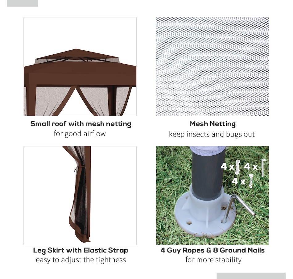 Image 993293_ALTMORE29.jpg, Product 993-293 / Price $149.99, Outsunny 10' x 10' Canopy Tent from Outsunny on TSC.ca's Home & Garden department