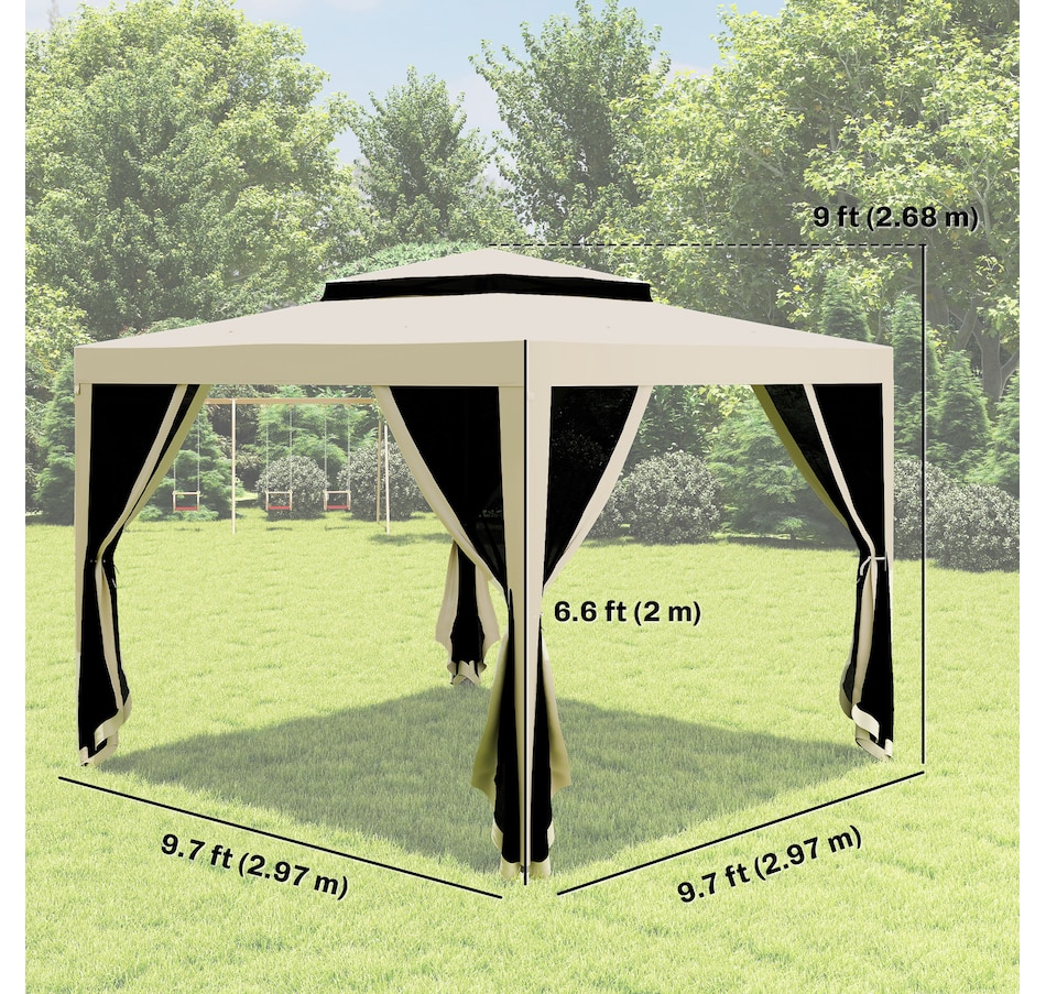 Image 993293_ALTMORE32.jpg, Product 993-293 / Price $149.99, Outsunny 10' x 10' Canopy Tent from Outsunny on TSC.ca's Home & Garden department