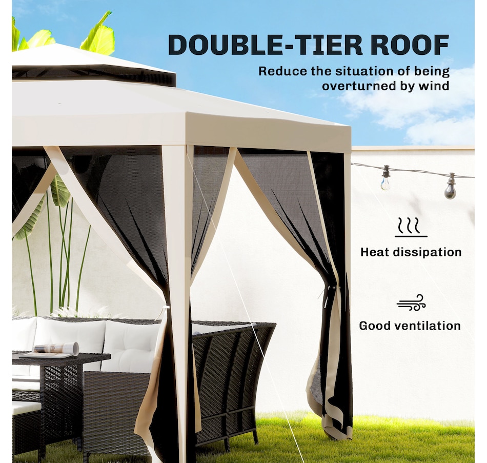 Image 993293_ALTMORE33.jpg, Product 993-293 / Price $149.99, Outsunny 10' x 10' Canopy Tent from Outsunny on TSC.ca's Home & Garden department