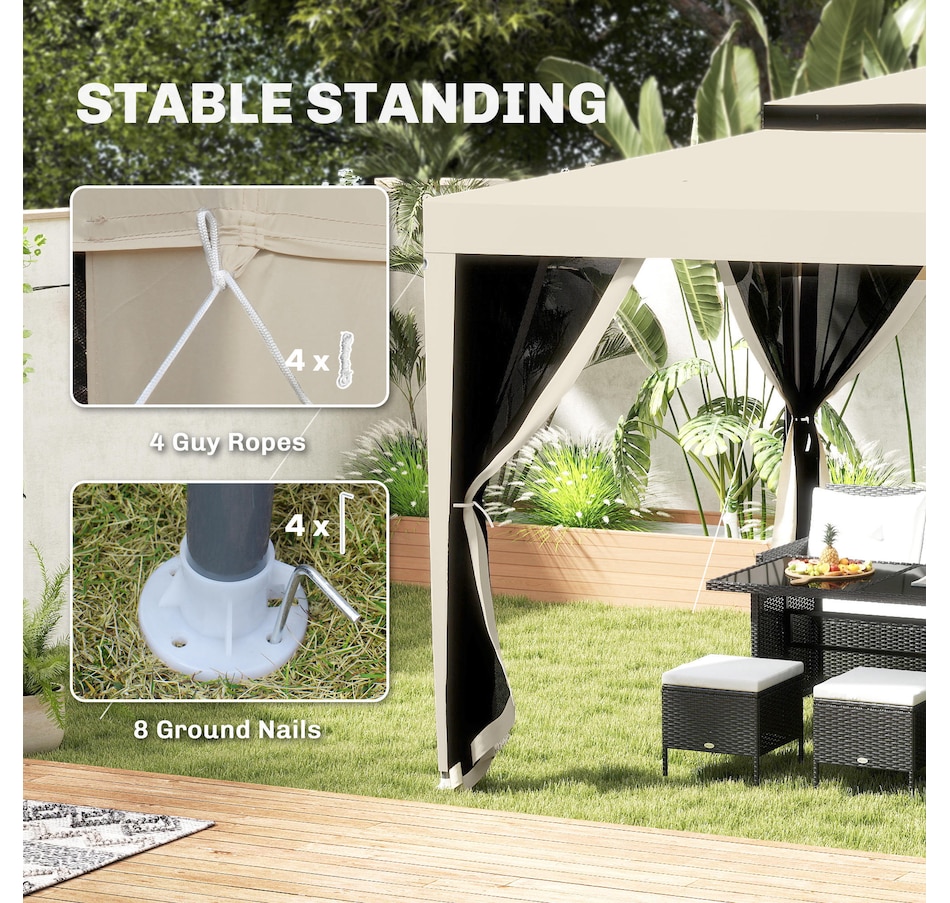 Image 993293_ALTMORE37.jpg, Product 993-293 / Price $149.99, Outsunny 10' x 10' Canopy Tent from Outsunny on TSC.ca's Home & Garden department