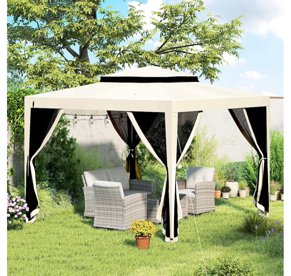 Image 993293_ALTMORE38.jpg, Product 993-293 / Price $149.99, Outsunny 10' x 10' Canopy Tent from Outsunny on TSC.ca's Home & Garden department