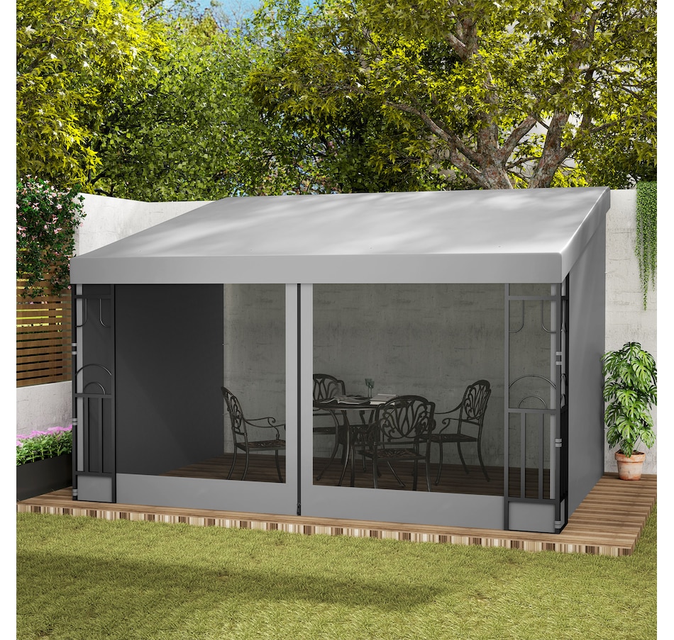 Image 993296_ALTMORE1.jpg, Product 993-296 / Price $259.99 - $289.99, Outsunny 10' x 13' Lean to Outdoor Pergola Canopy from Outsunny on TSC.ca's Home & Garden department