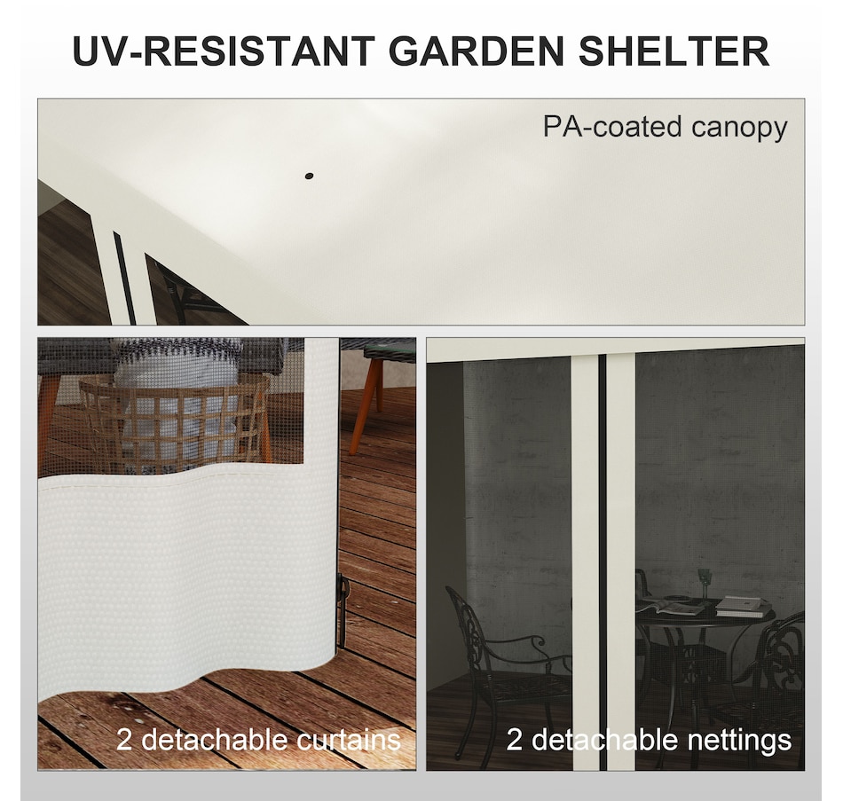 Image 993296_ALTMORE12.jpg, Product 993-296 / Price $259.99 - $289.99, Outsunny 10' x 13' Lean to Outdoor Pergola Canopy from Outsunny on TSC.ca's Home & Garden department